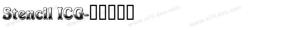 Stencil ICG字体转换